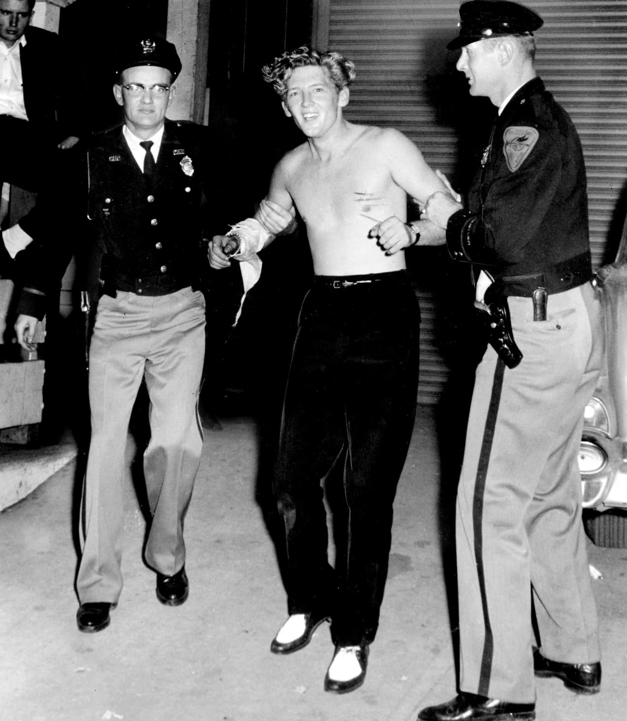 “Jerry Lee Lewis being arrested at the Grand Ole Opry.”